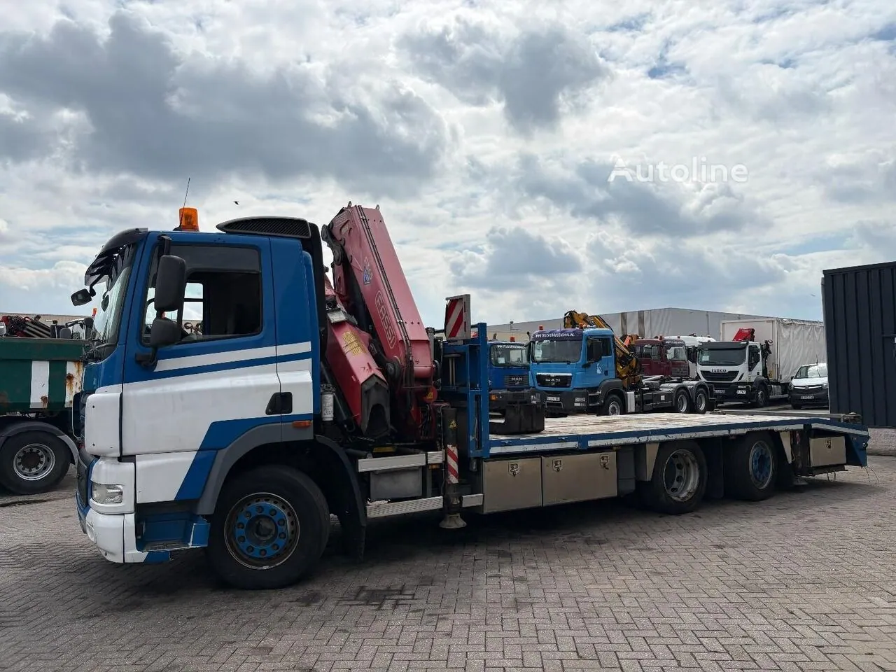 Grue auxiliaire sur camion