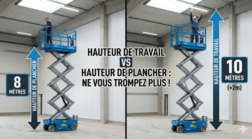 Calcul Hauteur Nacelle : La différence entre Travail et Plancher
